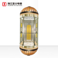 ZhuJiangFuji Brand Luxury Cabin Decoration Full View Glass Panoramic Elevator